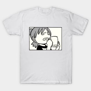 yotsuba reaction to black coffee meme T-Shirt